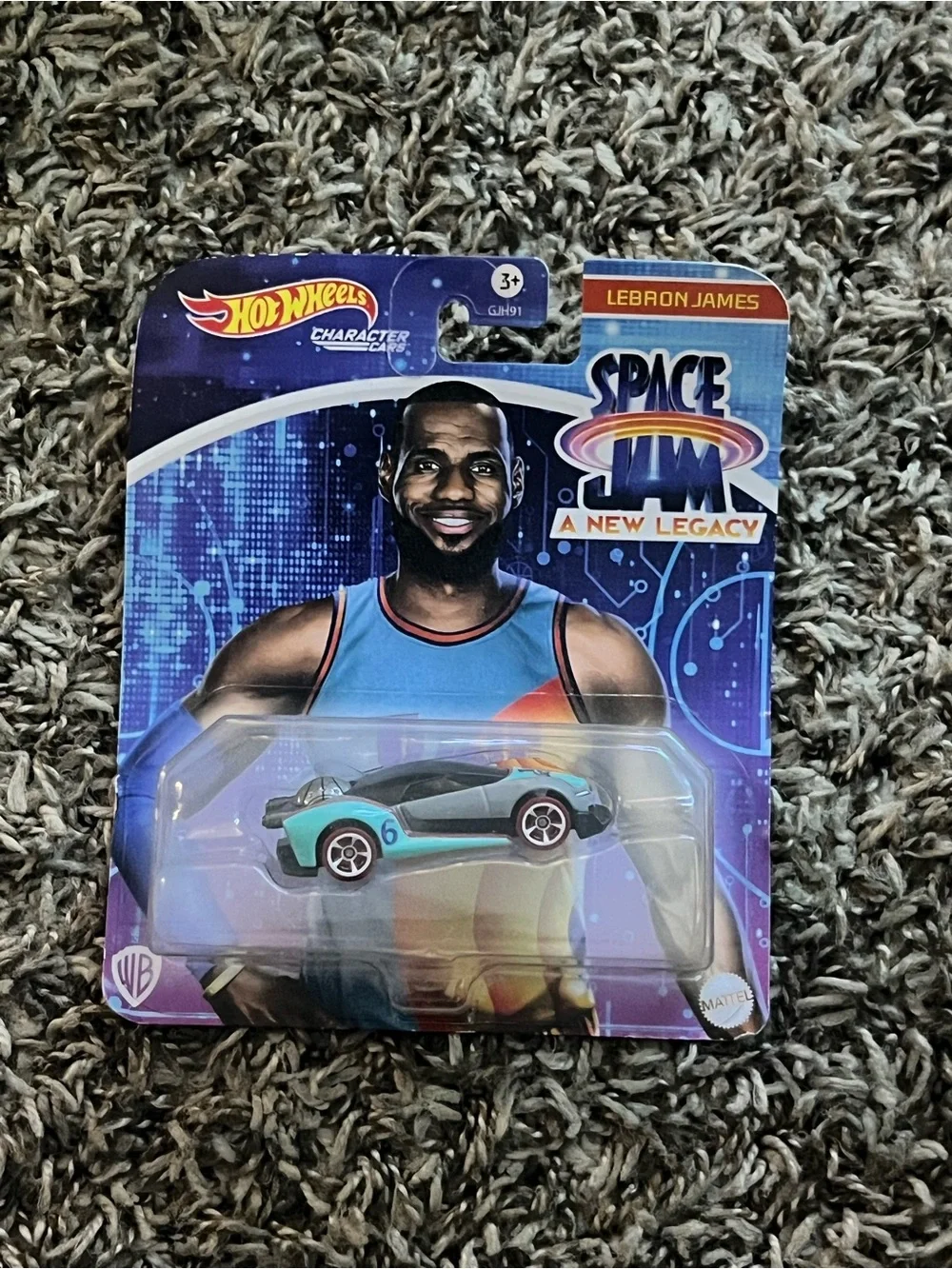 Mattel Hot Wheels Space Jam Teal & Black Character Car